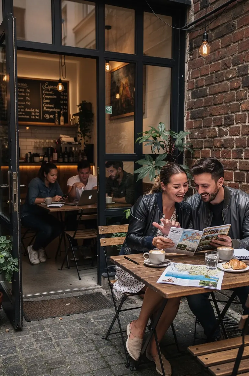 Fotocollage regionaler Sehenswürdigkeiten und kultureller Highlights, die in den angebotenen Reisewegen enthalten sind.
